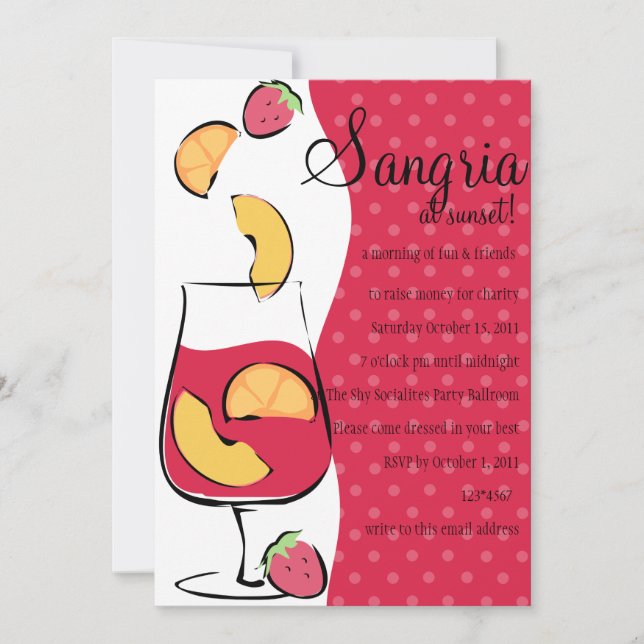 Sangria Invitation (Front)