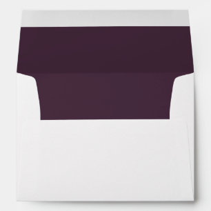 Sangria Purple Inside Wedding Envelope