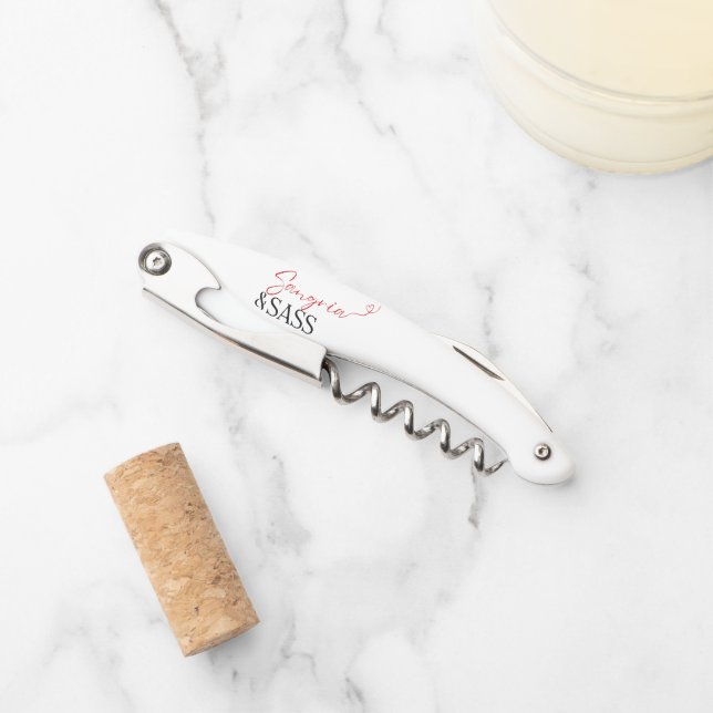 Sangria & Sass Waiter's Corkscrew (Front)