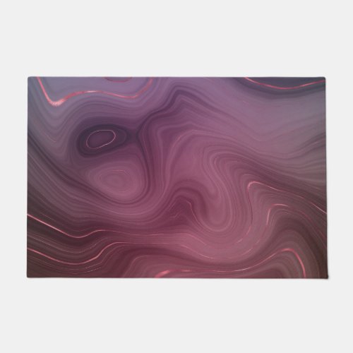 Sangria Strata  Moody Pink and Purple Luxe Agate Doormat