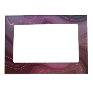 Sangria Strata   Moody Pink and Purple Luxe Agate Magnetic Frame