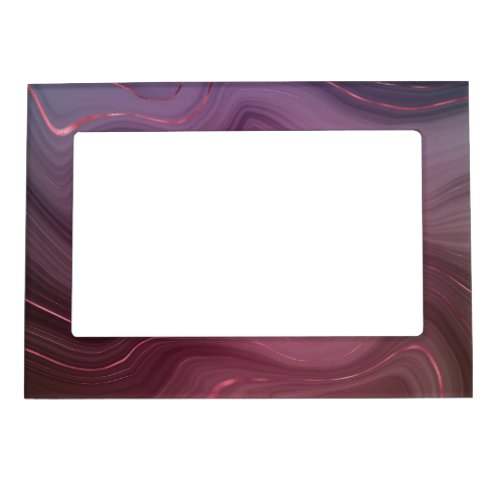 Sangria Strata  Moody Pink and Purple Luxe Agate Magnetic Frame