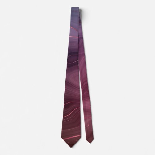 Sangria Strata  Moody Pink and Purple Luxe Agate Neck Tie