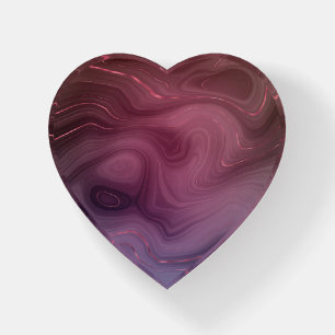 Sangria Strata Moody Pink and Purple Luxe Agate Paperweight