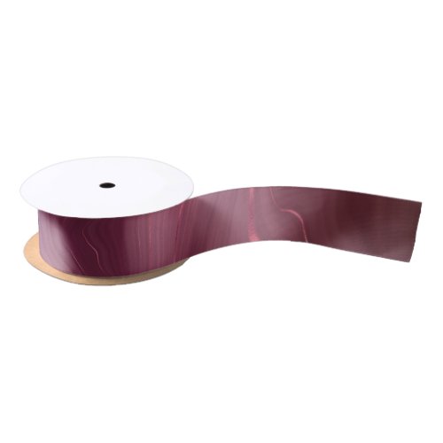 Sangria Strata  Moody Pink and Purple Luxe Agate Satin Ribbon