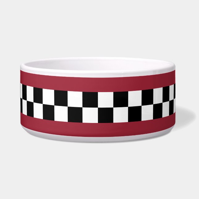 sangria striped checkers bowl (Front)
