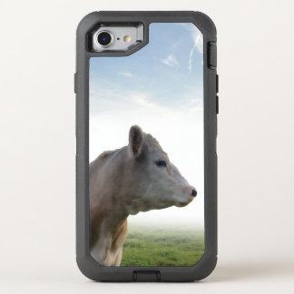 Sangria Sunset Country Cow in Pasture OtterBox Defender iPhone SE/8/7 Case