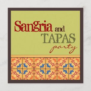Sangria & Tapas Party! Happy Fiesta Invitation