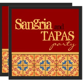 Sangria & Tapas Party! Happy Fiesta Invitation