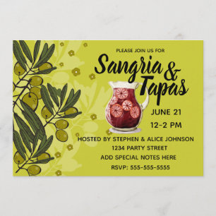 Sangria & Tapas Party Invitation