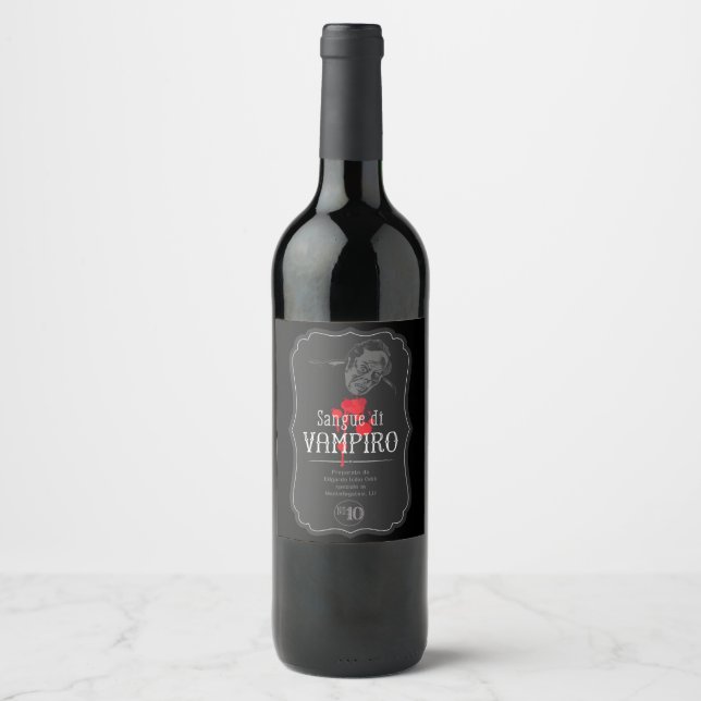 Sangue di Vampiro Food and Beverage Label Set (Front)