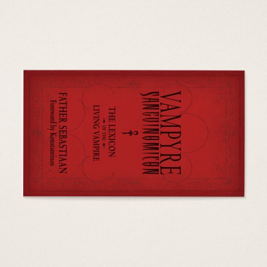 Sanguinomicon fall 2010 Quest Card (Front)