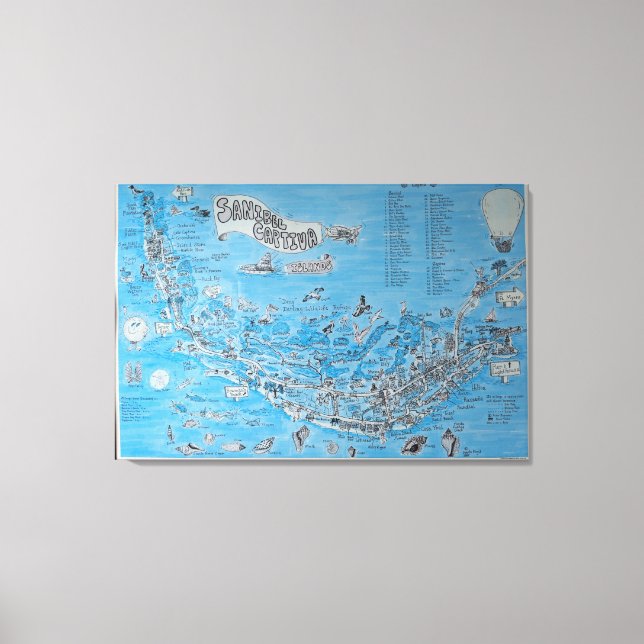 SANIBEL CAPTIVA ISLAND FLORIDA  CANVAS PRINT (Front)