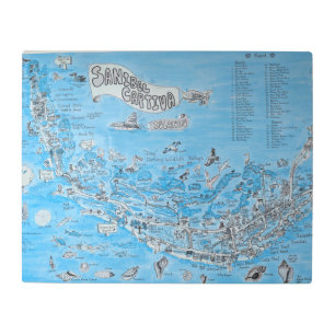 SANIBEL CAPTIVA ISLAND FLORIDA METAL PRINT