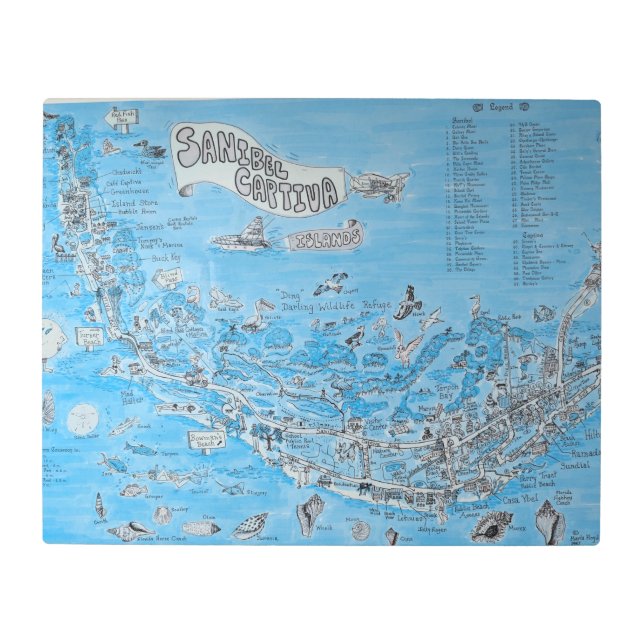 SANIBEL CAPTIVA ISLAND FLORIDA  METAL PRINT (Front)