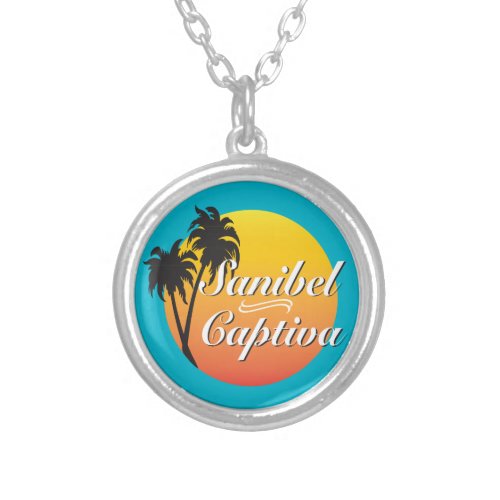 Sanibel Captiva Islands Florida Silver Plated Necklace
