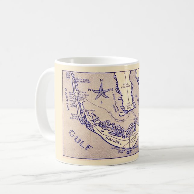 Sanibel Captival Map Mug (Front Left)