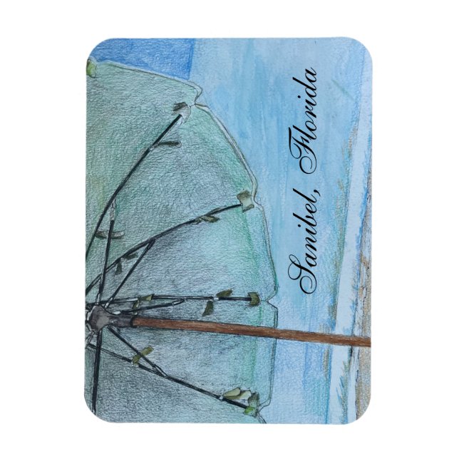 Sanibel, Florida Beach Magnet (Vertical)