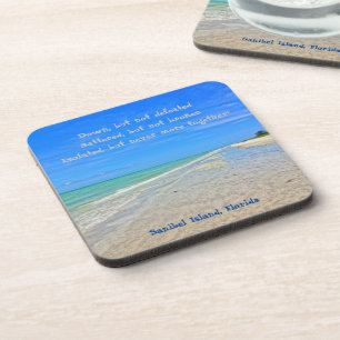 Sanibel Island Beach Florida Pre Hurricane Ian  Beverage Coaster
