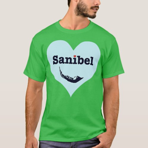 Sanibel Island Blue Heart T_Shirt