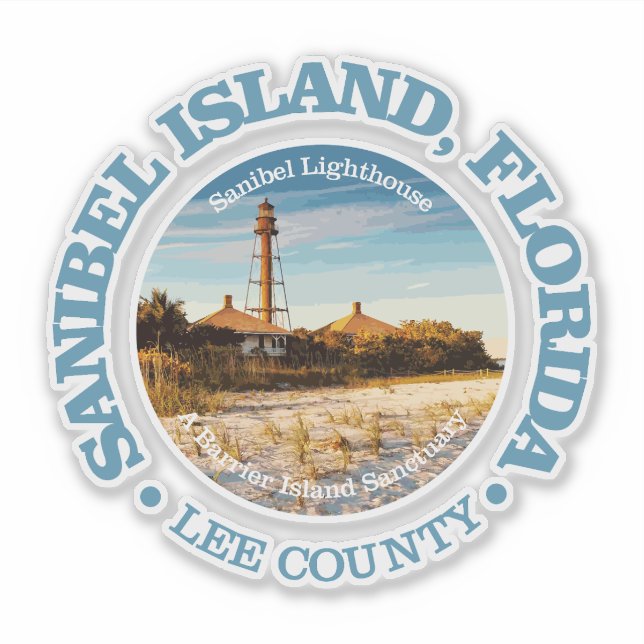 Sanibel Island (C) Sticker (Front)