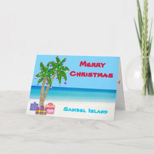 Sanibel Island Christmas Cards, Customizable too! Holiday Card