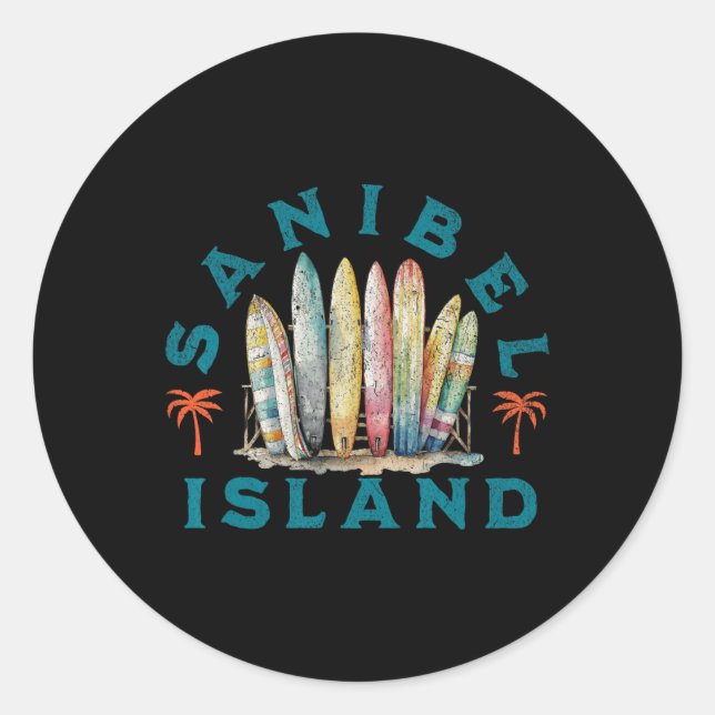 Sanibel Island  Classic Round Sticker (Front)