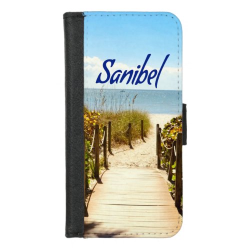 Sanibel Island Florida Beach Ocean iPhone 87 Wallet Case