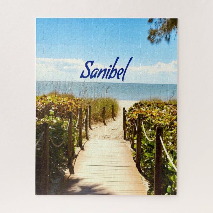 Sanibel Island Florida Beach Ocean Jigsaw Puzzle Zazzle