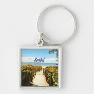 Sanibel Island Florida Beach Ocean Keychain