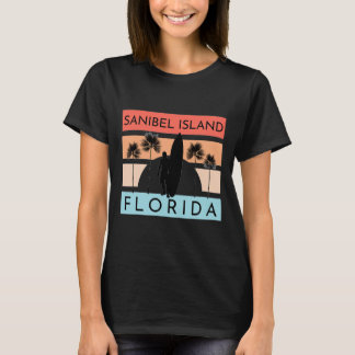 Sanibel Island Florida Beach Surfing Summer Vacati T-Shirt