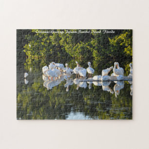 Sanibel Island Florida. Christmas Greetings Jigsaw Puzzle