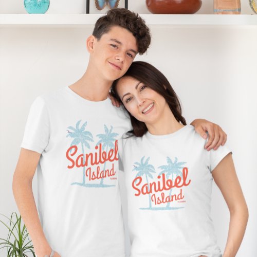 Sanibel Island Florida Coral Ocean Souvenir T_Shirt