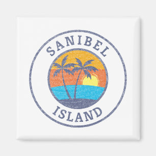 Sanibel Island, Florida Faded Classic Style Magnet