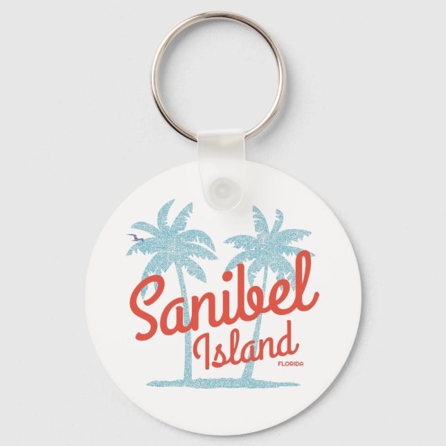 Sanibel Island Florida Gulf Coast Souvenir Keychain (Front)