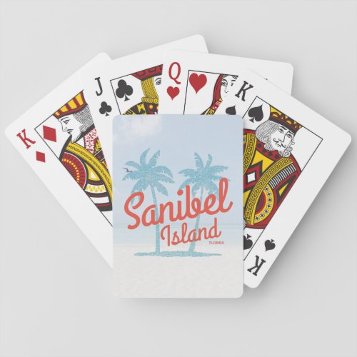 Sanibel Island Florida Gulf Coast Souvenir Poker Cards