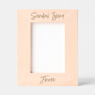 Sanibel Island Florida Laser Engraved Frame