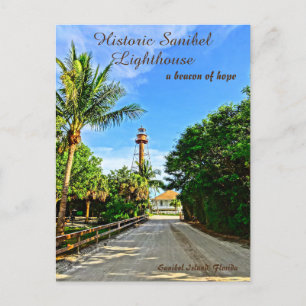 Sanibel Island Florida Lighthouse Beacon of Hope  Postcard