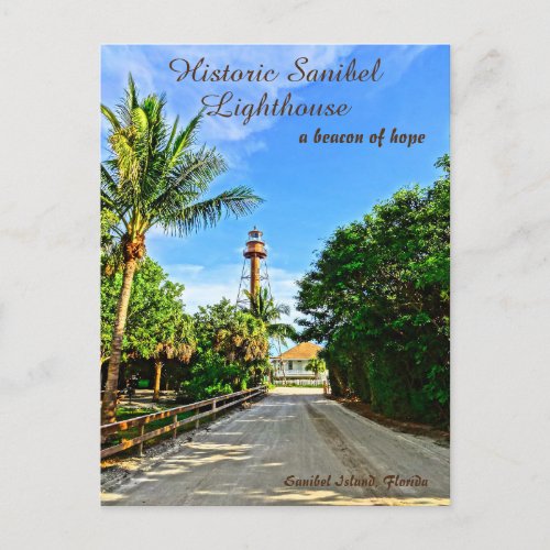 Sanibel Island Florida Lighthouse Beacon of Hope  Postcard