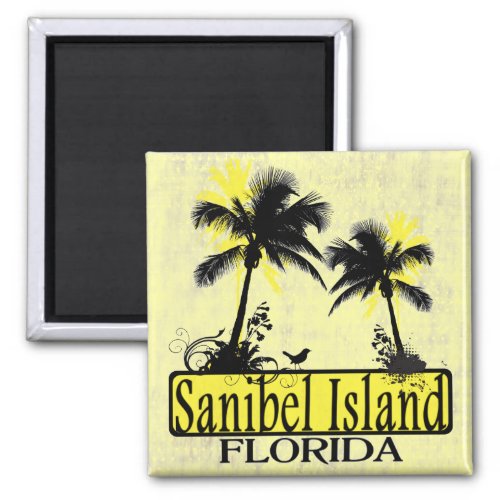 Sanibel Island Florida palm tree magnet