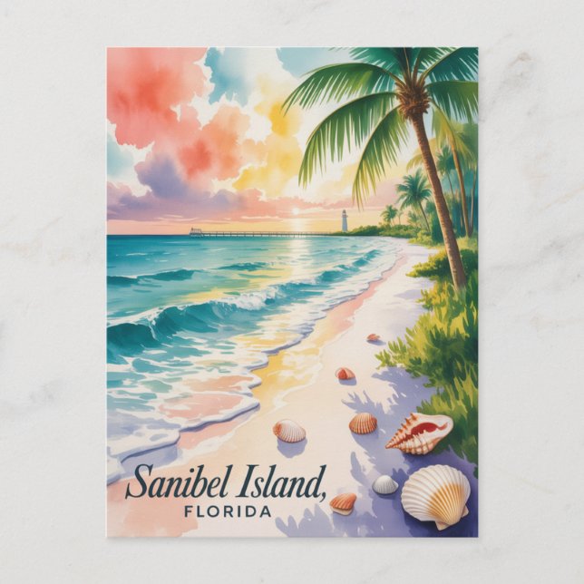 Sanibel Island Florida Postcard (Front)