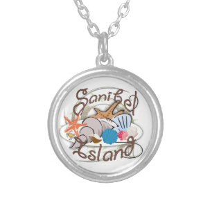 Sanibel Island Florida seashell design necklace