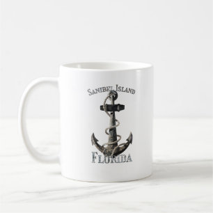 Sanibel Island Florida Vacation Nautical Anchor Sa Coffee Mug