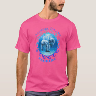 Sanibel Island Florida Vacation Swimming Manatees T-Shirt