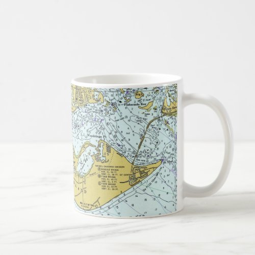 Sanibel Island Florida vintage map Coffee Mug