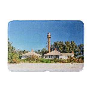 Sanibel Island Lighthouse, Florida Bathroom Mat
