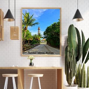 Sanibel Island Lighthouse Florida Gulf Coast Poster