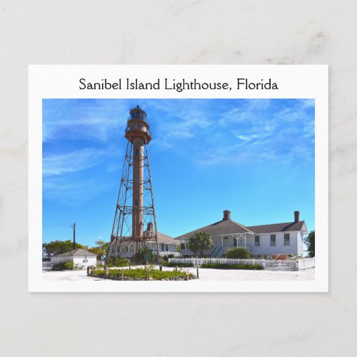 Sanibel Island Lighthouse Florida Postcard