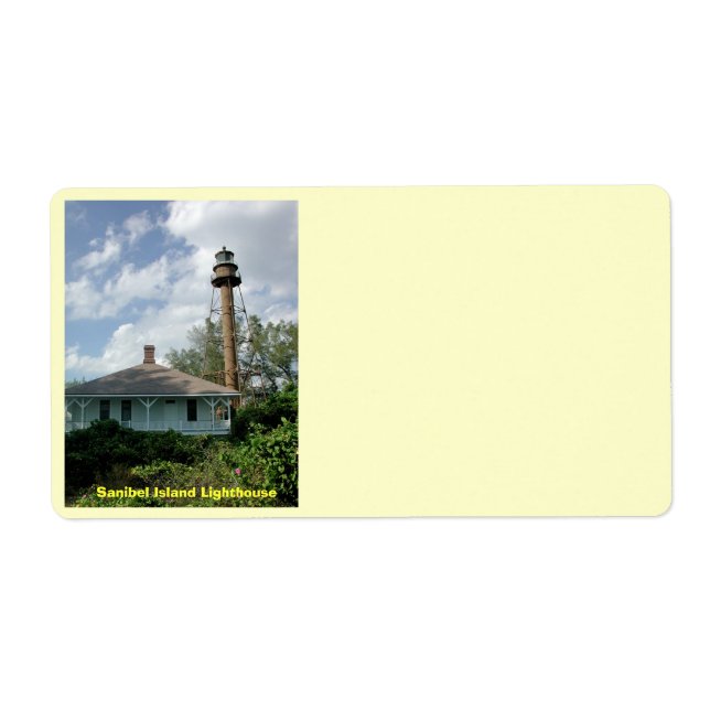 Sanibel Island Lighthouse Label (Front)