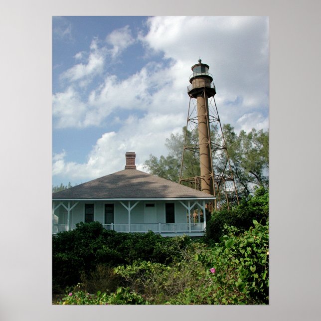 Sanibel Island Lighthouse Poster (Front)